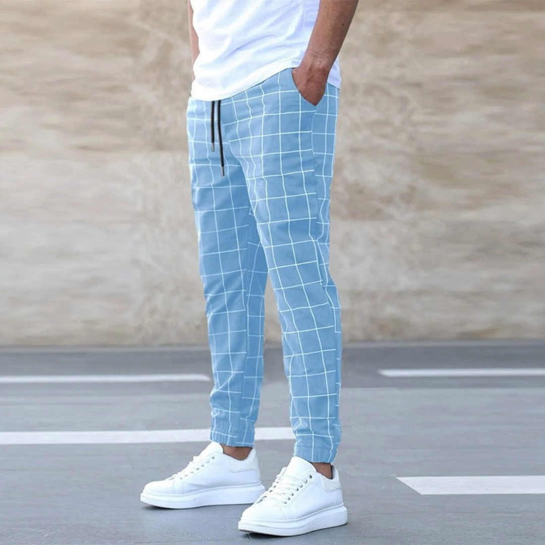 TIZIANO™|PANTALONI JOGGER A QUADRI
